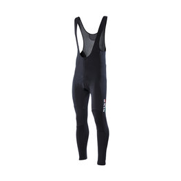 SIX2 Hosszú kerékpáros nadrág kantárral - SLP WINTER - fekete