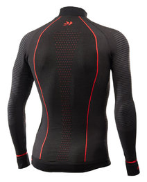 SIX2 Hosszú ujjú kerékpáros póló - TS3 W CU - piros/fekete