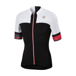 SPORTFUL Rövid ujjú kerékpáros mez - STRIKE - fehér/fekete