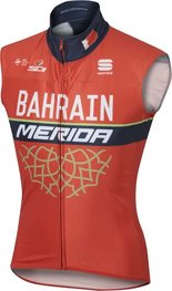 SPORTFUL Kerékpáros mellény - BAHRAIN MERIDA 2017 - fekete/piros