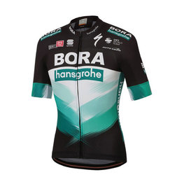 SPORTFUL Rövid ujjú kerékpáros mez - BORA HANSGROHE 2020 - zöld/fekete