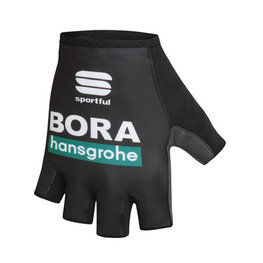 SPORTFUL Kerékpáros kesztyű rövid ujjal - BORA HANSGROHE 2020 - fekete