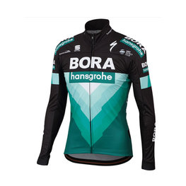 SPORTFUL Kerékpáros dzseki béléssel - BORA 2019 PARTIAL - fekete/zöld