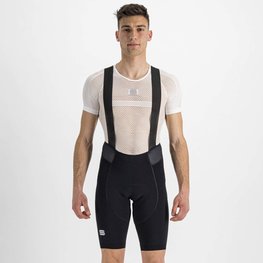 SPORTFUL Rövid kerékpáros nadrág kantárral - TOTAL COMFORT - fekete