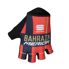 SPORTFUL Kerékpáros kesztyű rövid ujjal - BAHRAIN MERIDA 2019 - piros/kék