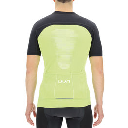 UYN Rövid ujjú kerékpáros mez - BIKING GRANFONDO - fekete/zöld