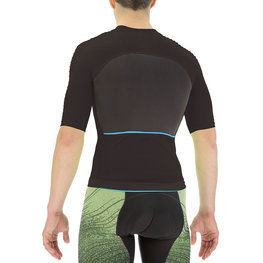 UYN Rövid ujjú kerékpáros mez - BIKING AIRWING - fekete