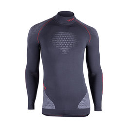 UYN Hosszú ujjú kerékpáros póló - EVOLUTYON - fekete/szürke