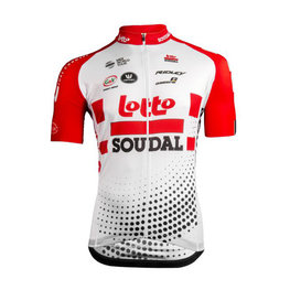 Rövid ujjú kerékpáros mez - LOTTO SOUDAL 2019 - piros/fehér