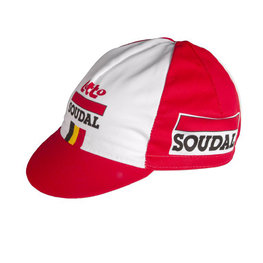 Kerékpáros sapka - LOTTO SOUDAL 2019 - piros/fehér