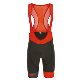 Rövid kerékpáros nadrág kantárral - LEGEND - fekete/piros