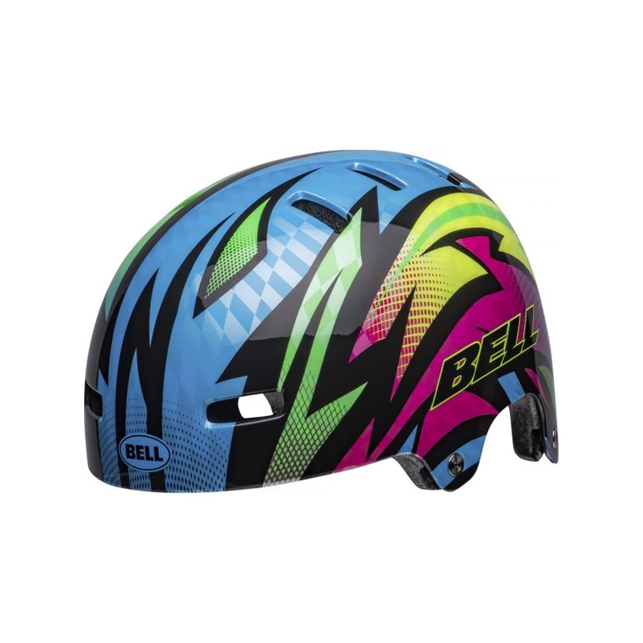 BELL Kerékpáros Sisak - SPAN - Kék/rózsaszín