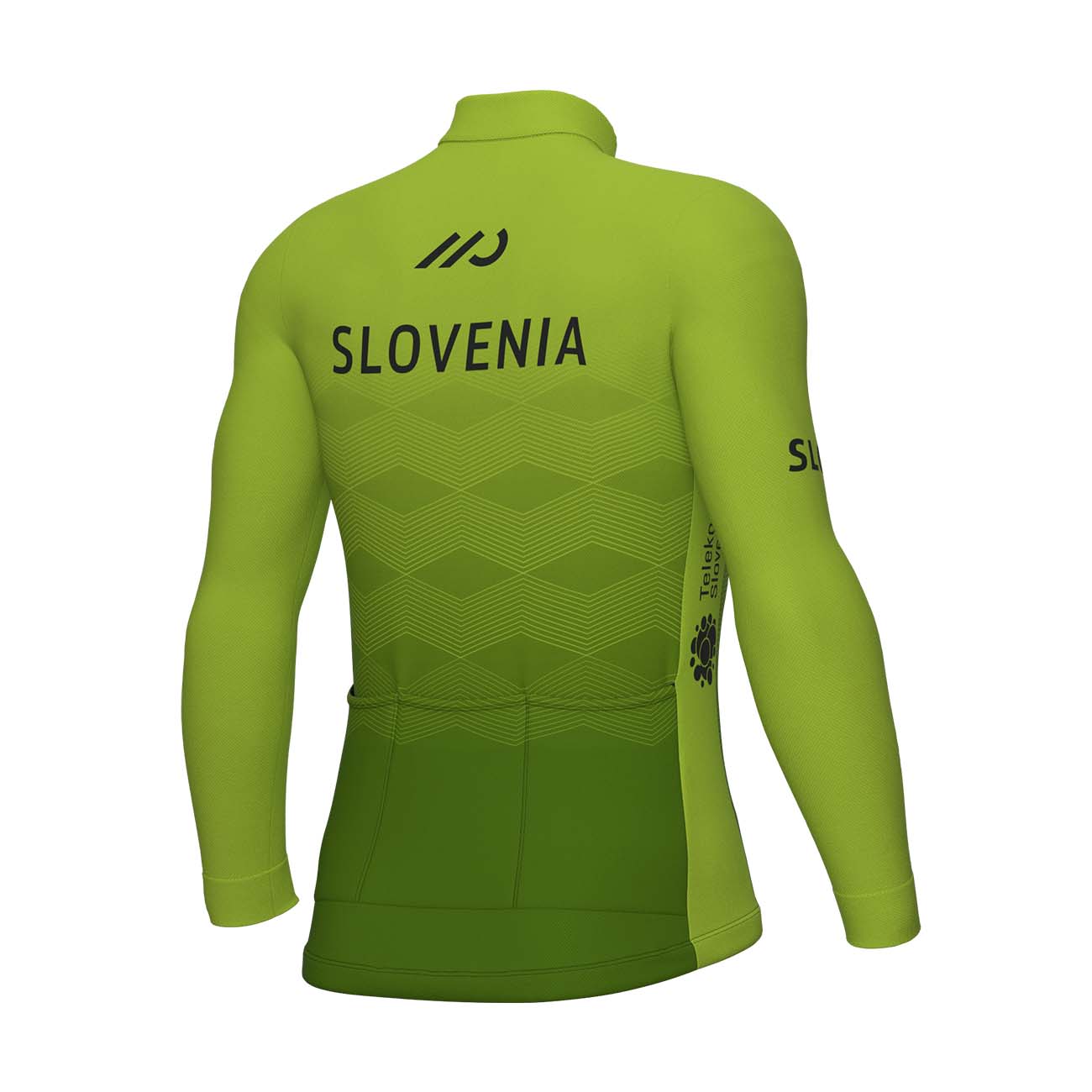 ALÉ Hosszú Ujjú Kerékpáros Mez - SLOVENIA NATIONAL 23 - Zöld
