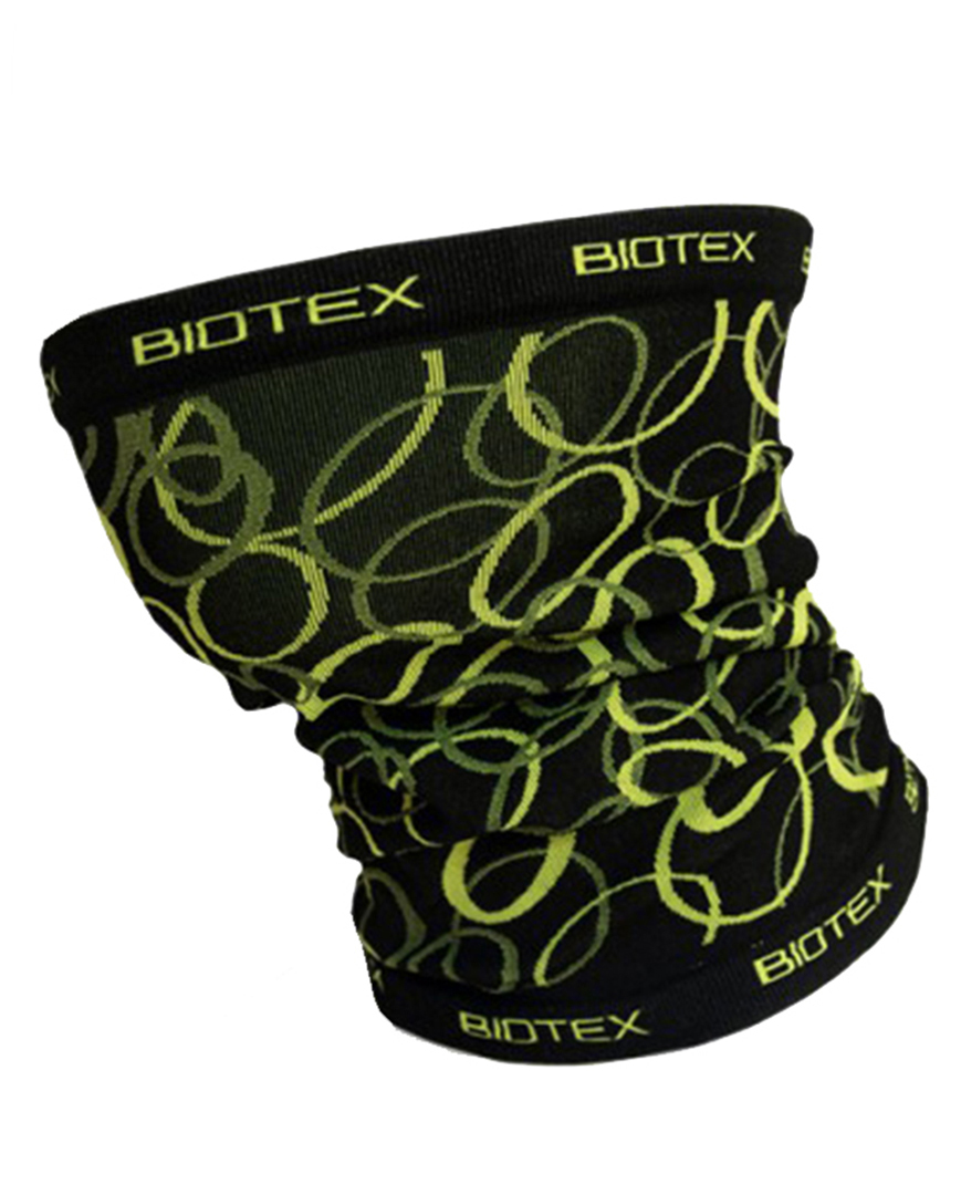 BIOTEX Kerékpáros Nyakmelegítő - MULTIFUNCTIONAL - Fekete/sárga