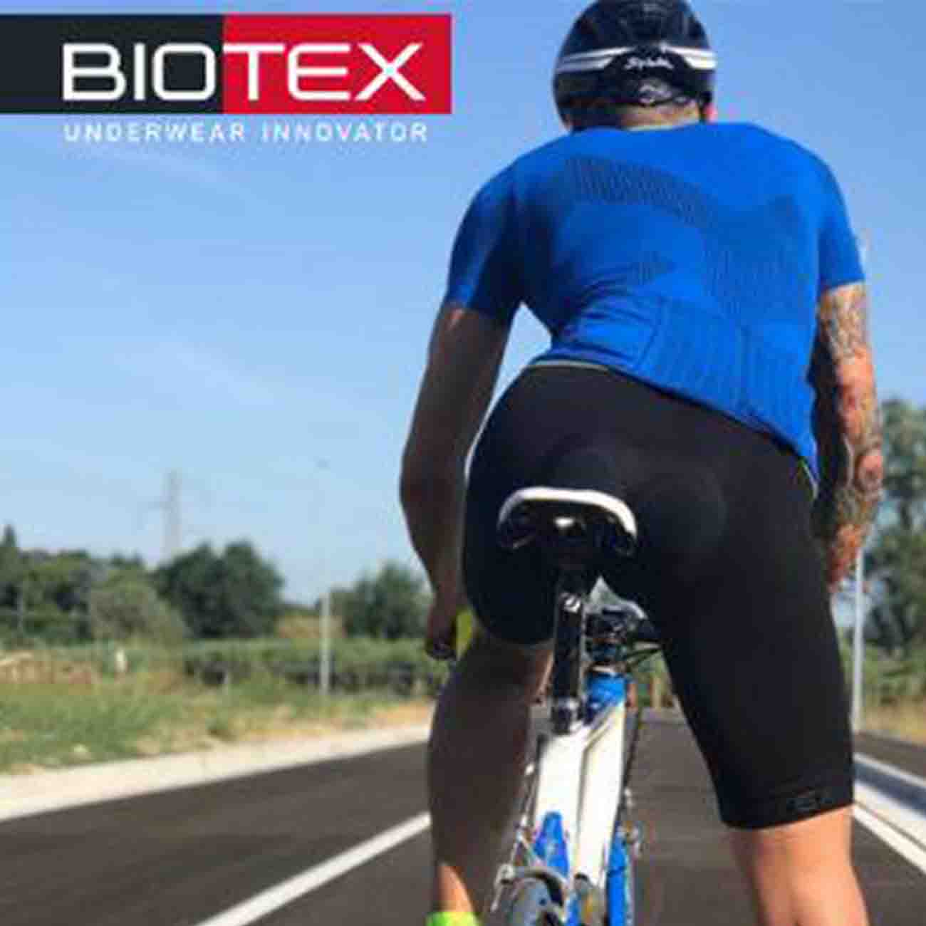 BIOTEX Rövid Ujjú Kerékpáros Mez - SOFFIO - Kék