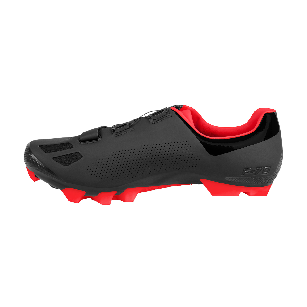 FLR Kerékpáros Cipő - F70 MTB - Piros/fekete