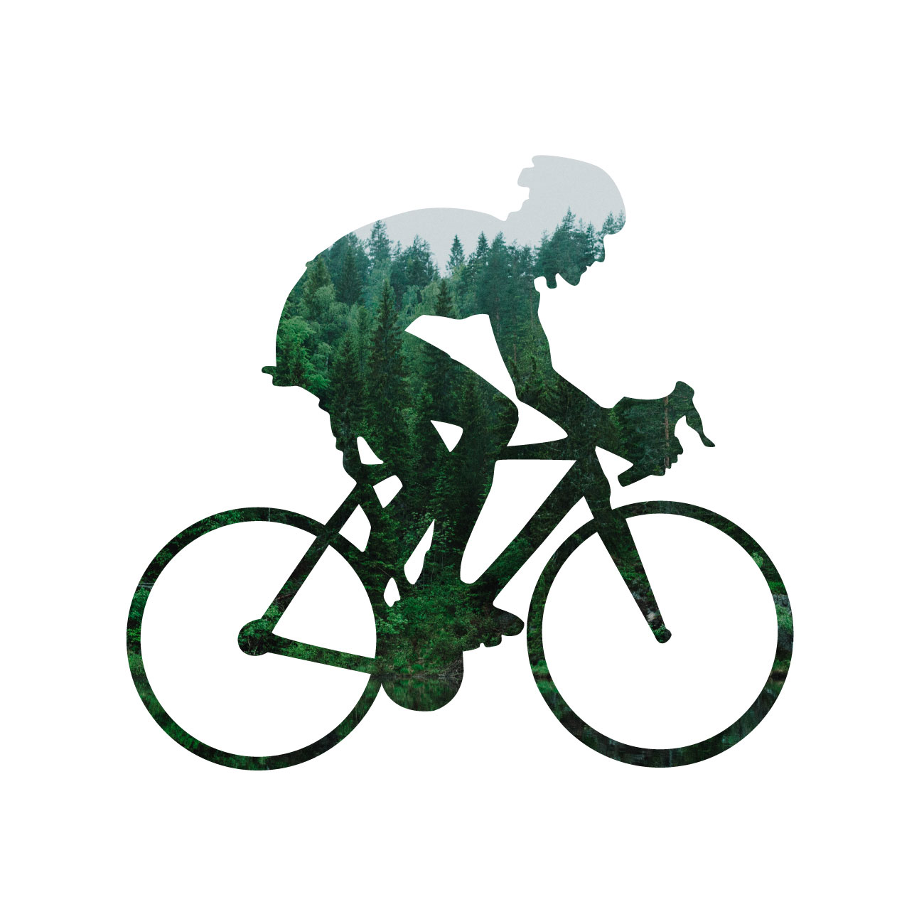 NU. BY HOLOKOLO Rövid Ujjú Kerékpáros Póló - BEHIND BARS - Zöld/fehér