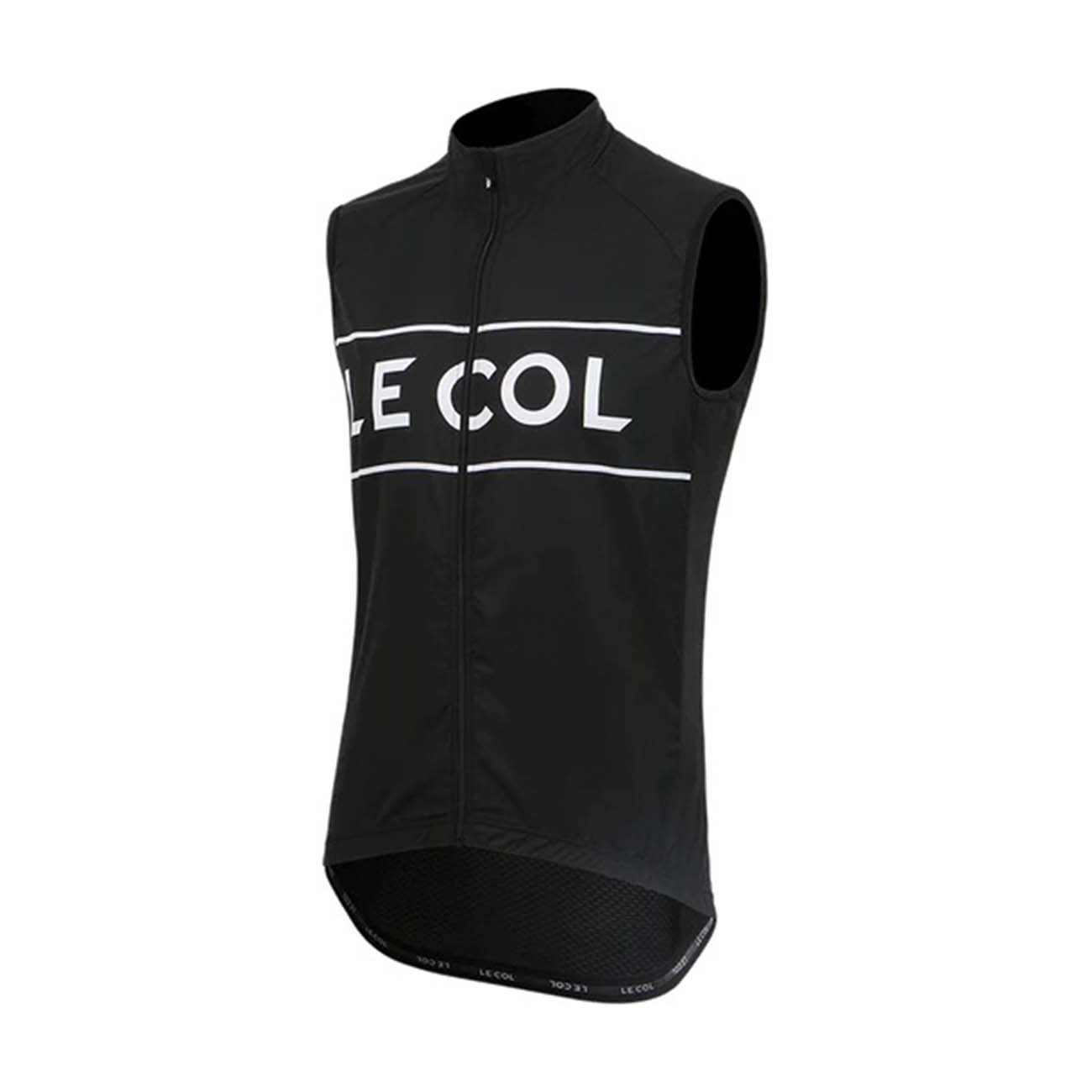 LE COL Kerékpáros Mellény - SPORT LOGO GILET - Fehér/fekete