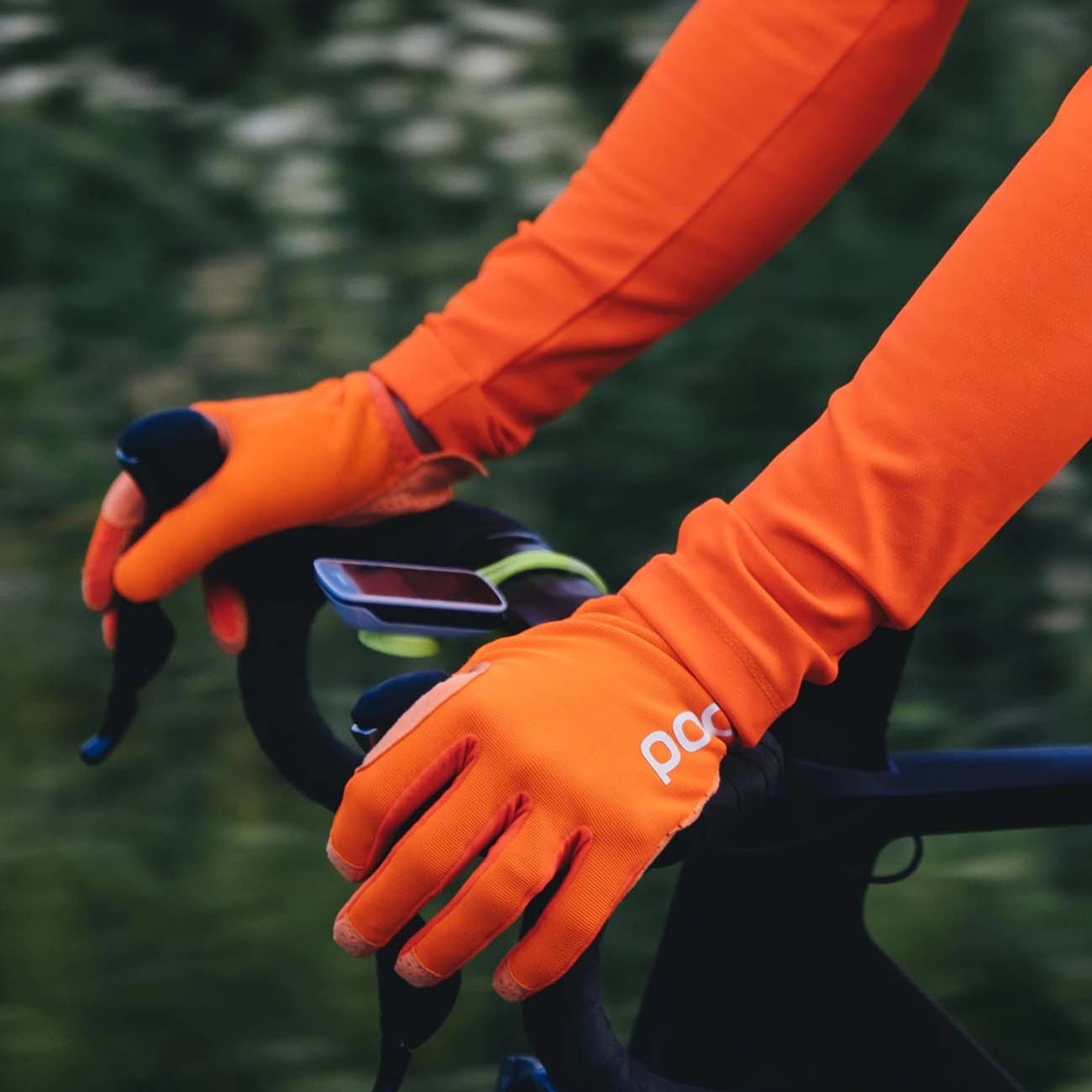 POC Kerékpáros Kesztyű Hosszú Ujjal - AVIP GLOVE LONG - Narancssárga
