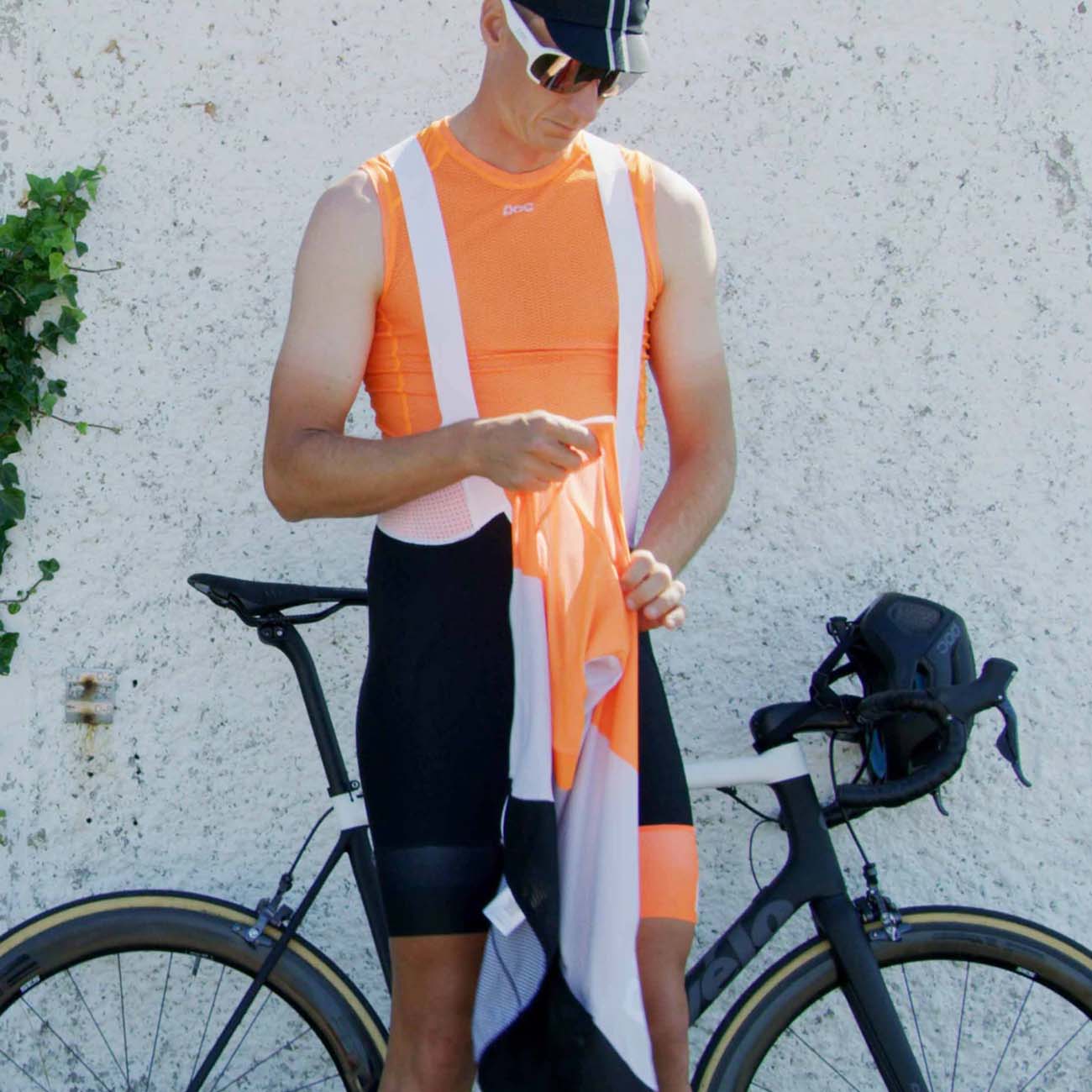 POC Ujjatlan Kerékpáros Póló - ESSENTIAL LAYER - Narancssárga
