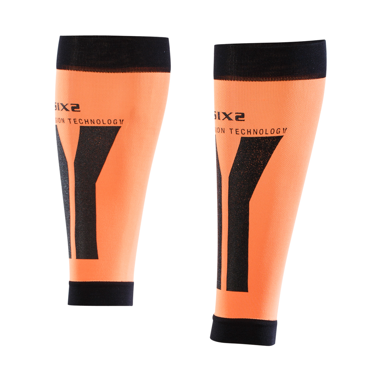 SIX2 Kerékpáros Térdig érő Melegítő - CALF - Narancssárga/fekete