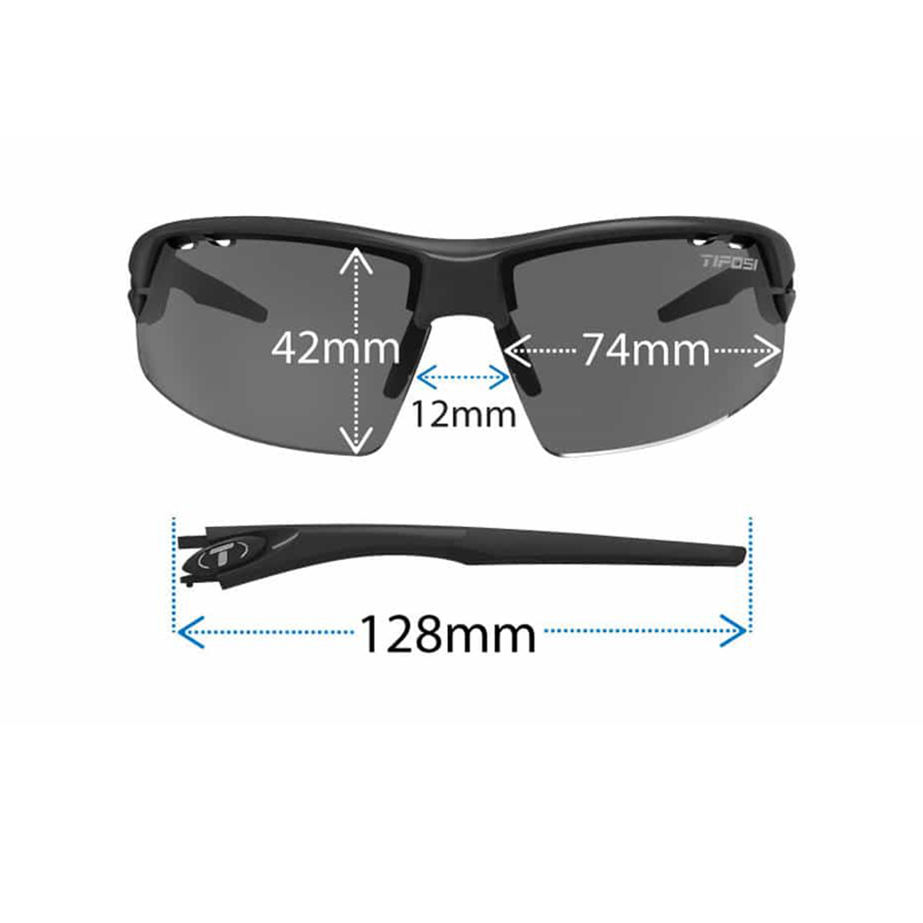 TIFOSI Kerékpáros Szemüveg - CRIT - Ezüst/fekete