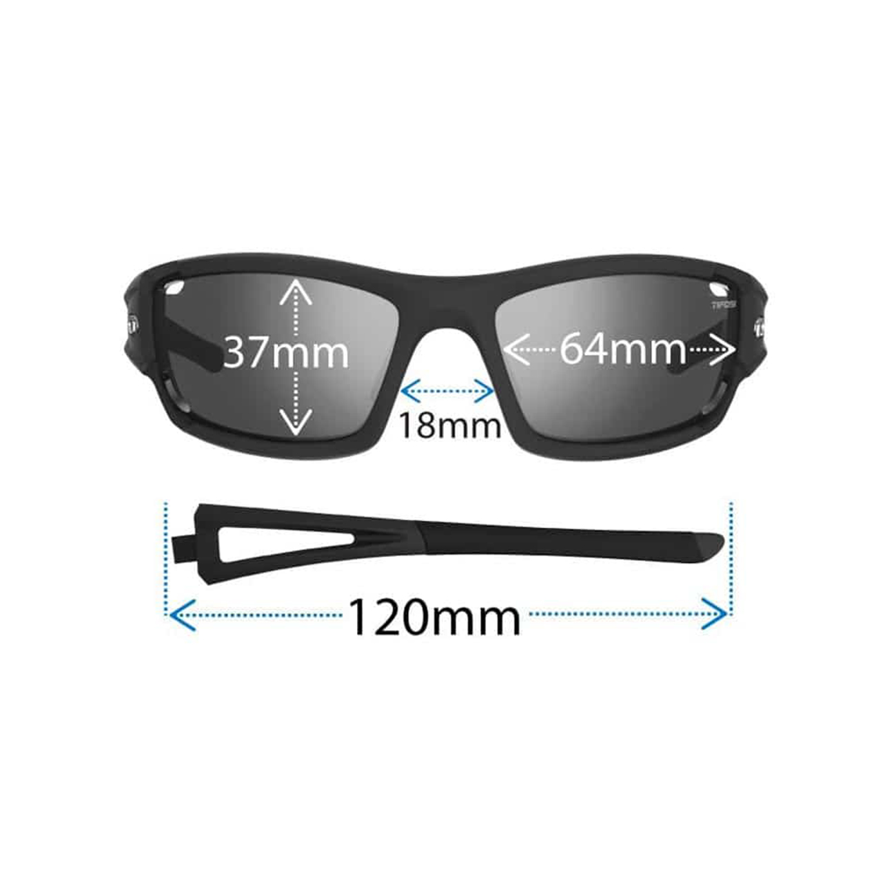 TIFOSI Kerékpáros Szemüveg - DOLOMITE 2.0 - Fekete